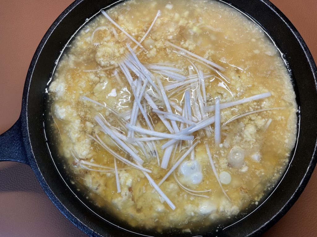 「豆腐玉子あんかけ」